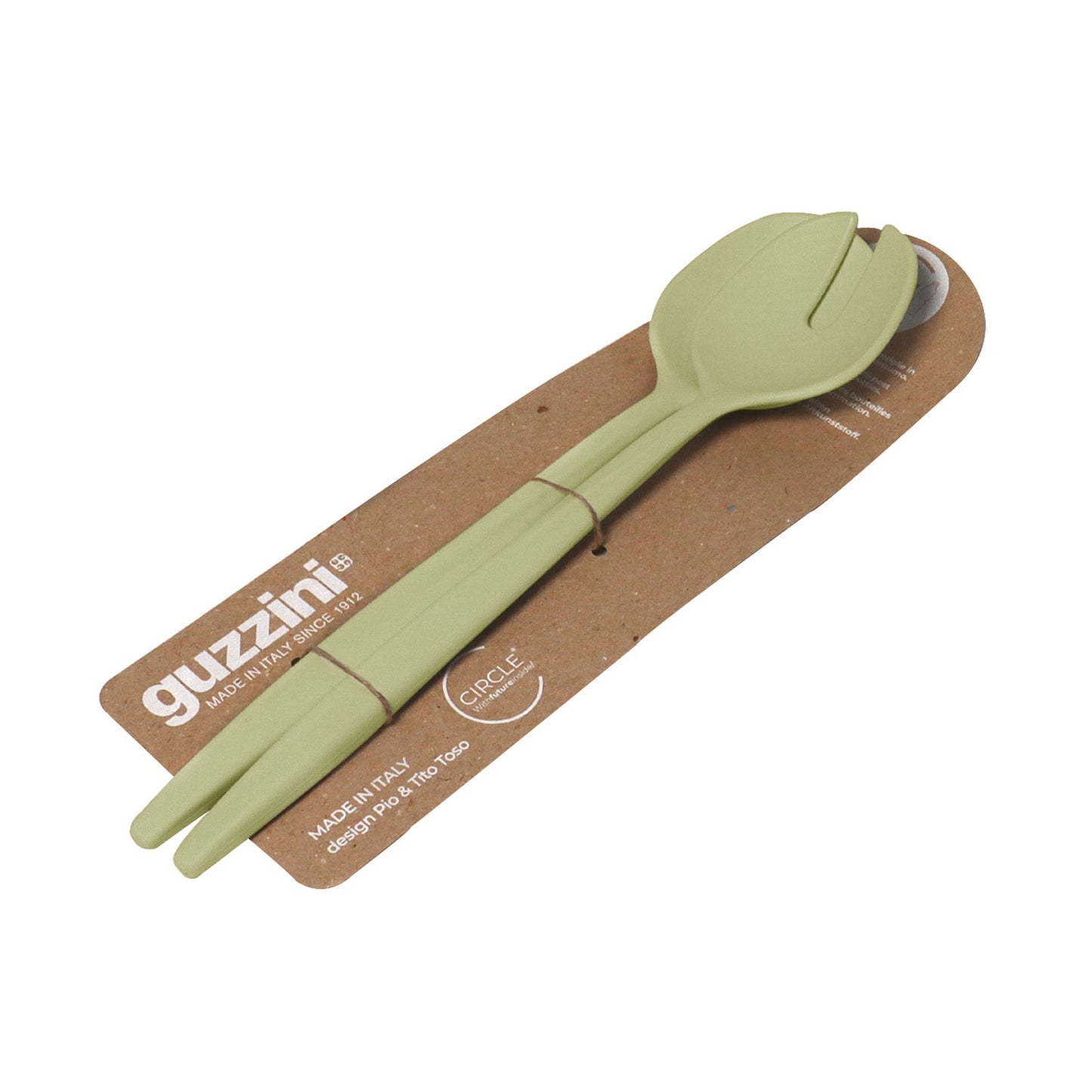Tierra Salad Servers Avocado Green Guzzini