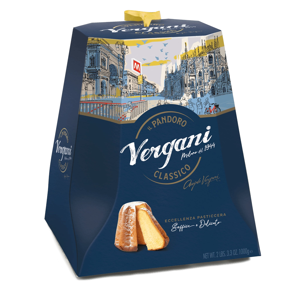 Pandoro Vergani Blue Box 750 Gr (10.4 Oz)