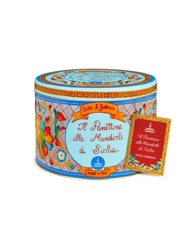 Panettone D&G Tin with Sicilian Almonds Fiasconaro 1 Kg