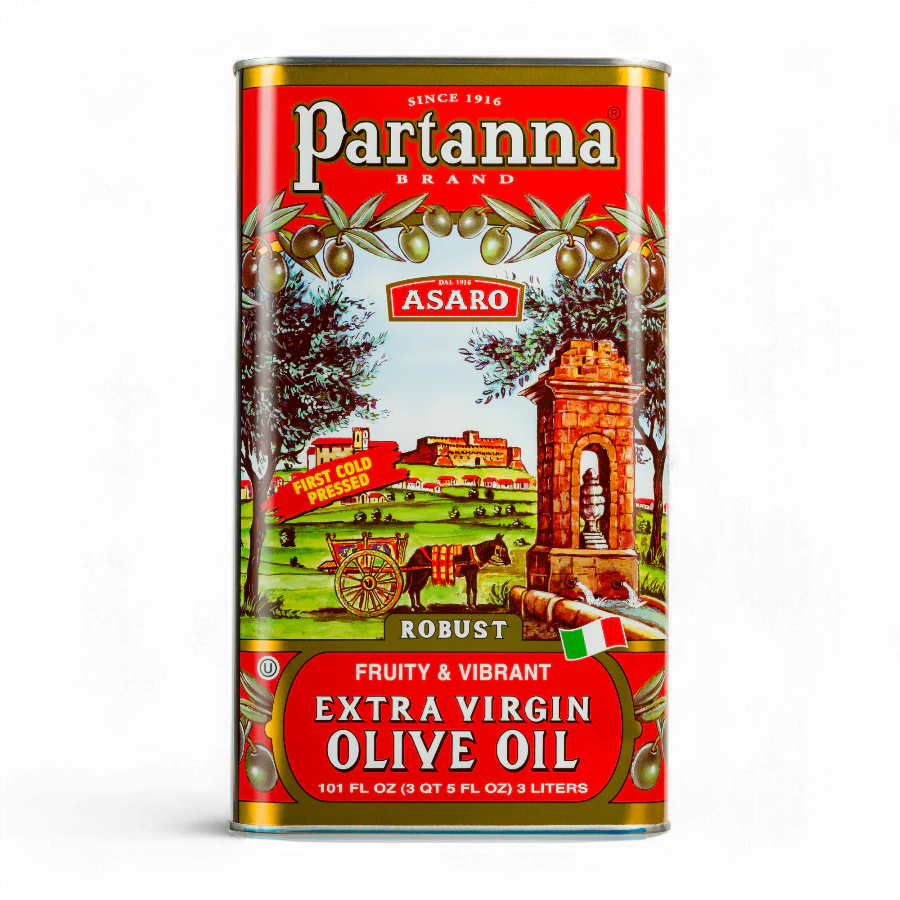 Partanna Robust Extra Virgen Olive Oil Tin 101 Fl Oz (3Lt)