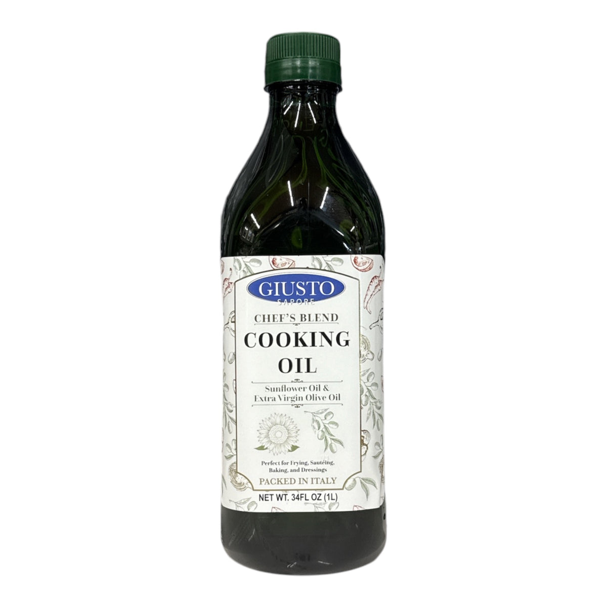 Cooking OIL Sunflower & Evoil Giusto 34 FlOz (1 Lt)