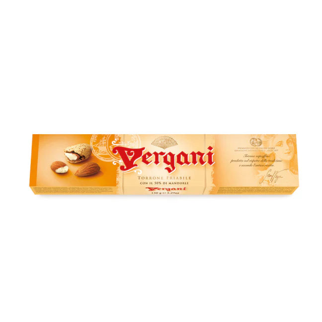 Torrone Friabile With Almonds Vergani 8.82 Oz (250 Gr)
