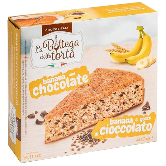 Banana & Chocolate Cake La Bottega della Torta 400 Gr (14.11 Oz)