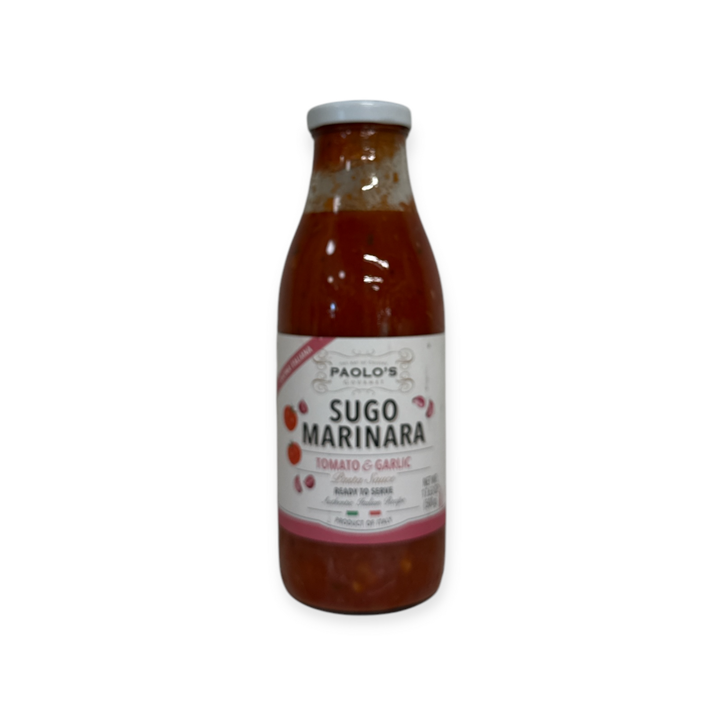 Sugo Marinara (Tomato & Garlic) Sauce Paolo 17.6 Oz (500 Gr)