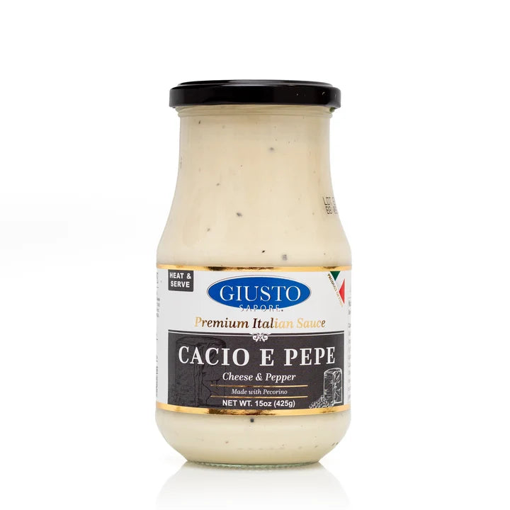 Italian Cacio E Pepeo Sauce Giusto 425 Gr (15 Oz)