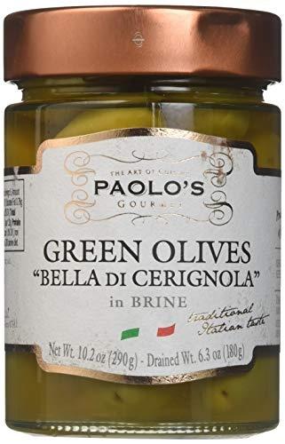 Green Cerignola Olives Paolo 12 Oz (340 Gr)
