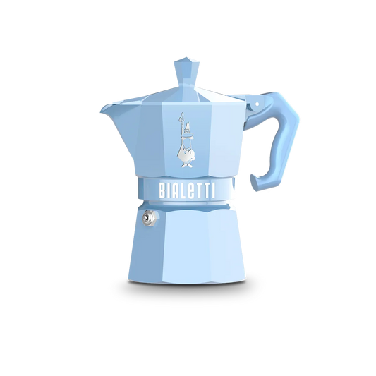 Moka Exclusive 3 cup Blue Bialetti