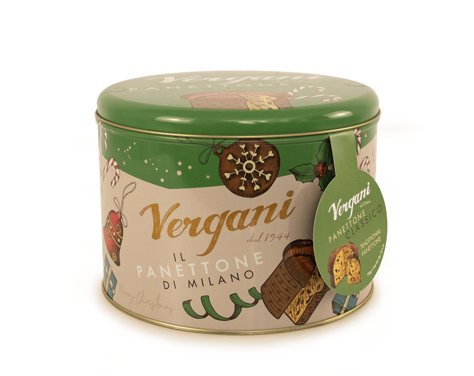 Panettone Classico Vergani Tin 10.4 Oz (750 Gr)