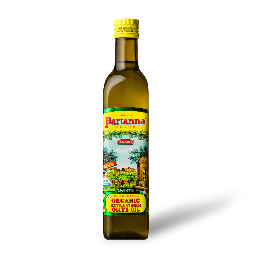 Partanna USDA Organic Unfilter Extra Virgen Olive Oil 16.9 Fl Oz (500 Ml)