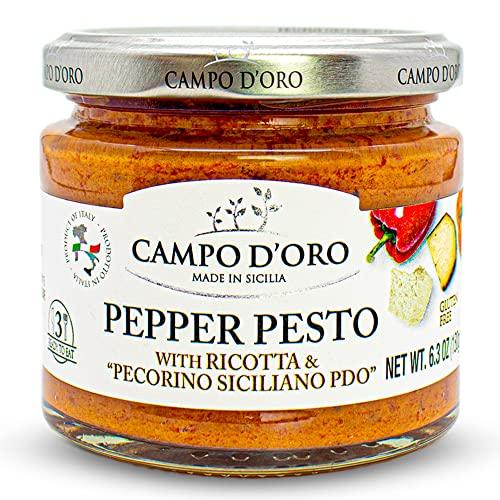Pepper Pesto Sauce Campo Doro 6.3 Oz (180 Gr)