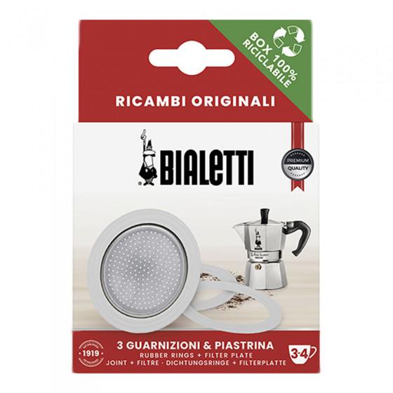 Bialetti Gasket & Filter - Moka (3 -4Cup)