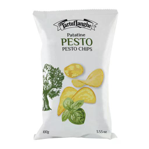 Truffle Pesto Potato Chips Tartuflanghe 3.53 Oz (100 Gr)