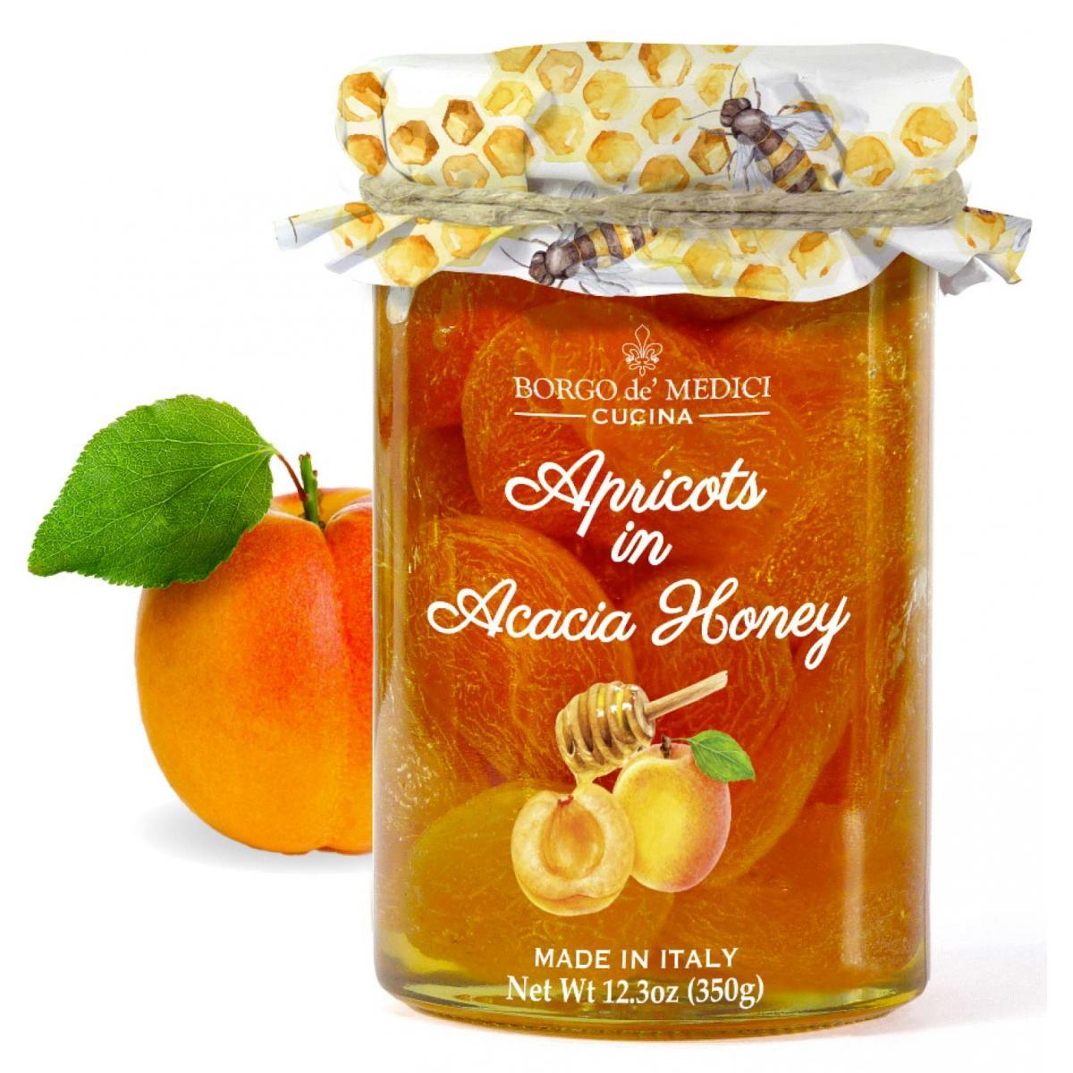 Dried Apricots in Acacia Honey Borgo de Medici 12.3Oz