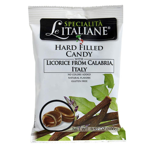 Hard Filled Licorice Candy Specialita Le Italiane 3.52 mOz(100g)