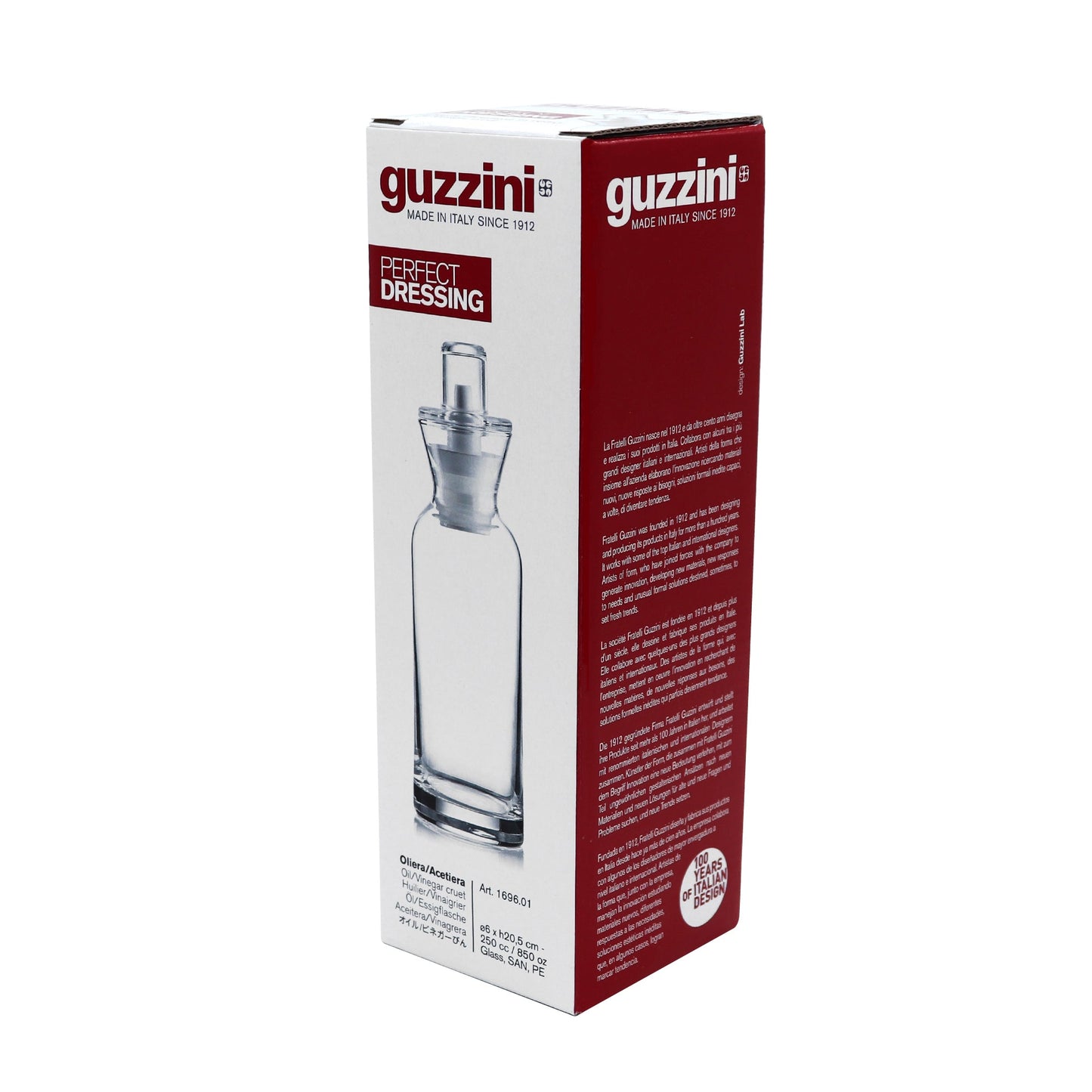 Perfect Dressing Oil/Vinegar Cruet Transparent Guzzini