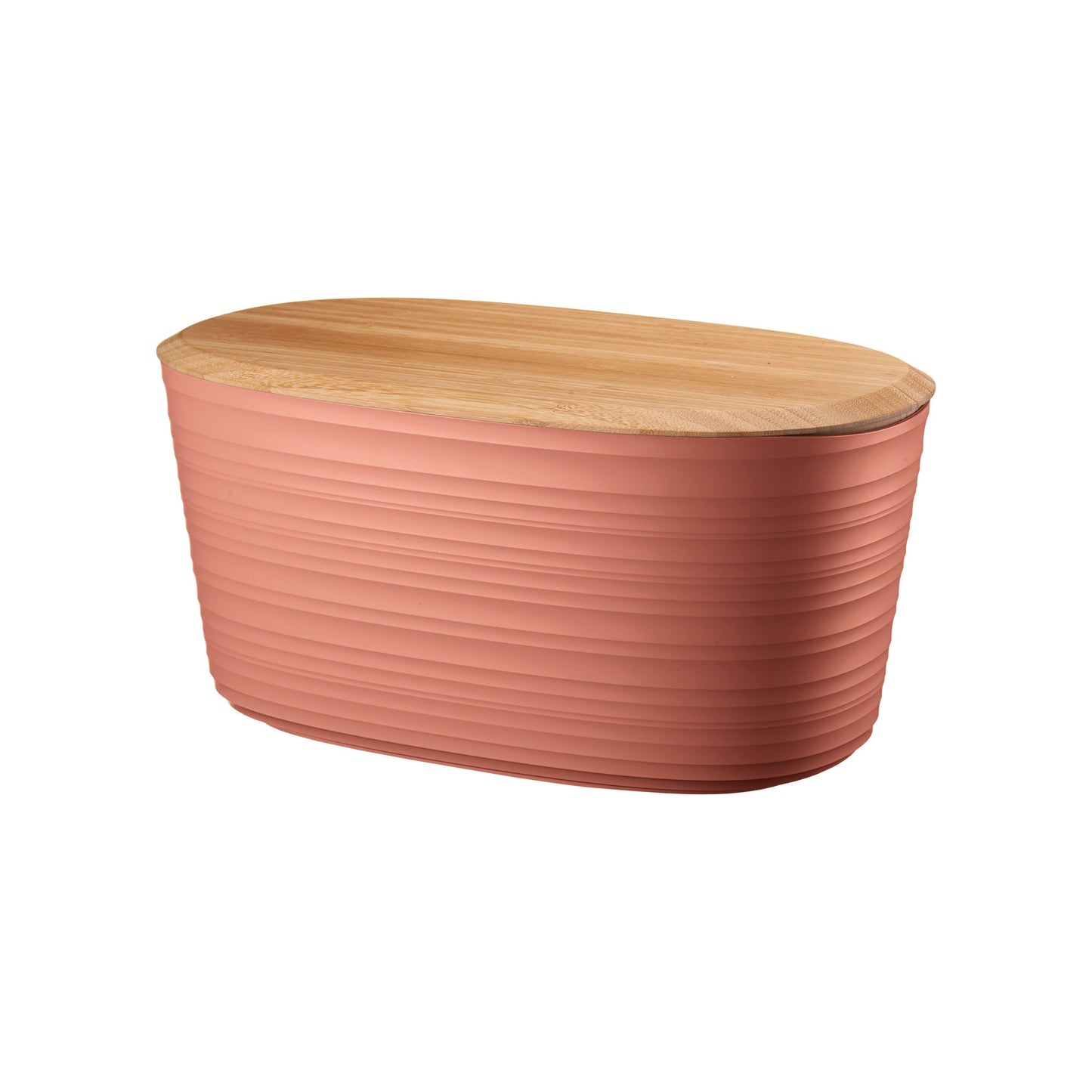 Tierra Bread Bin W/Bamboo Breadboard Top Terracota Guzzini