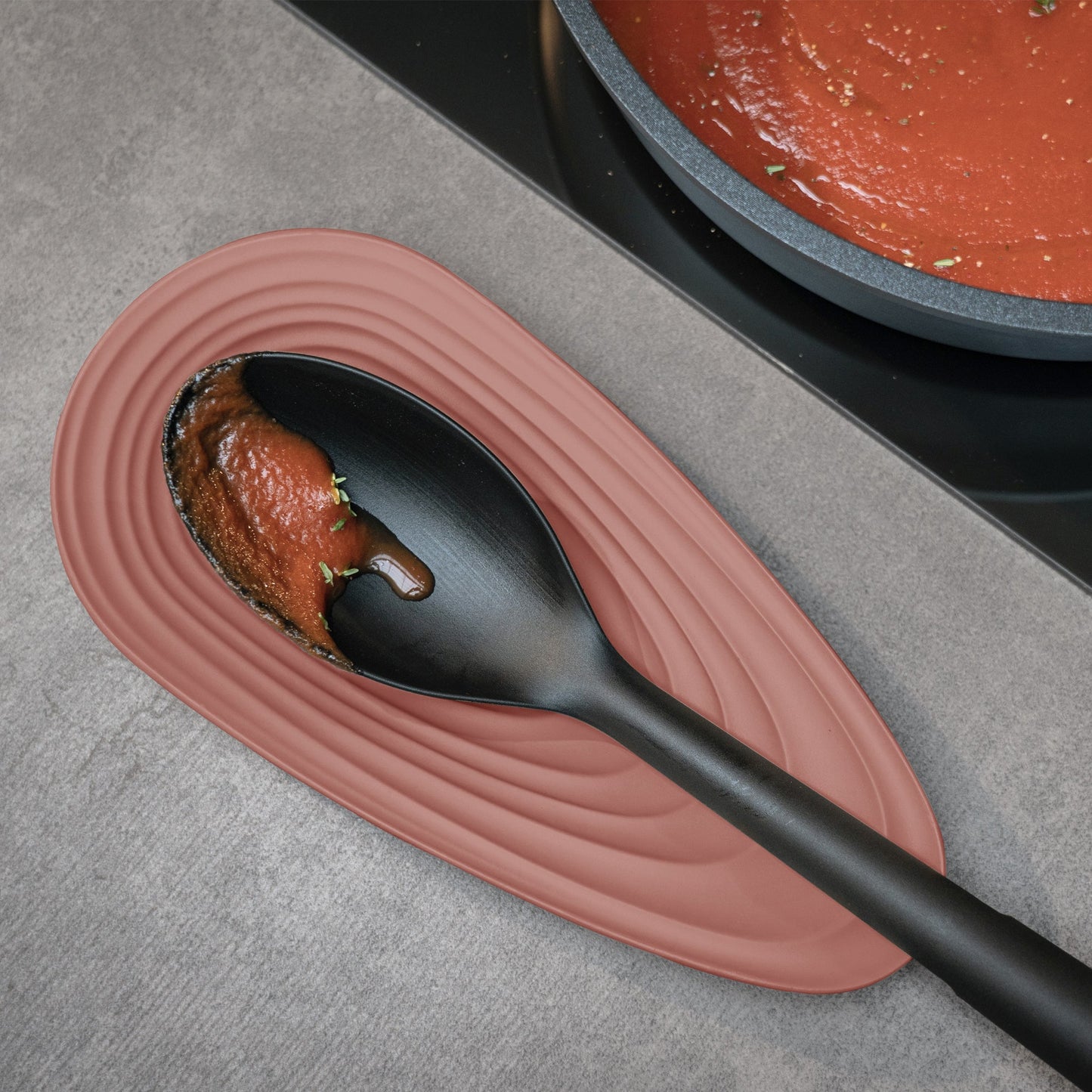 Tierra Ladle Rest Keep Clean Terracota Guzzini