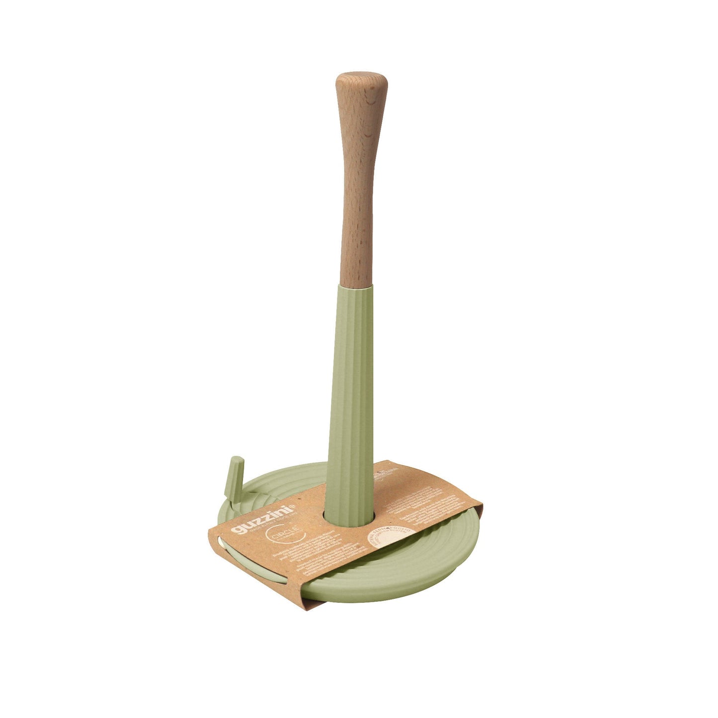Tierra Roll & Tear Kitchen Roll Holder Avocado Green Guzzini