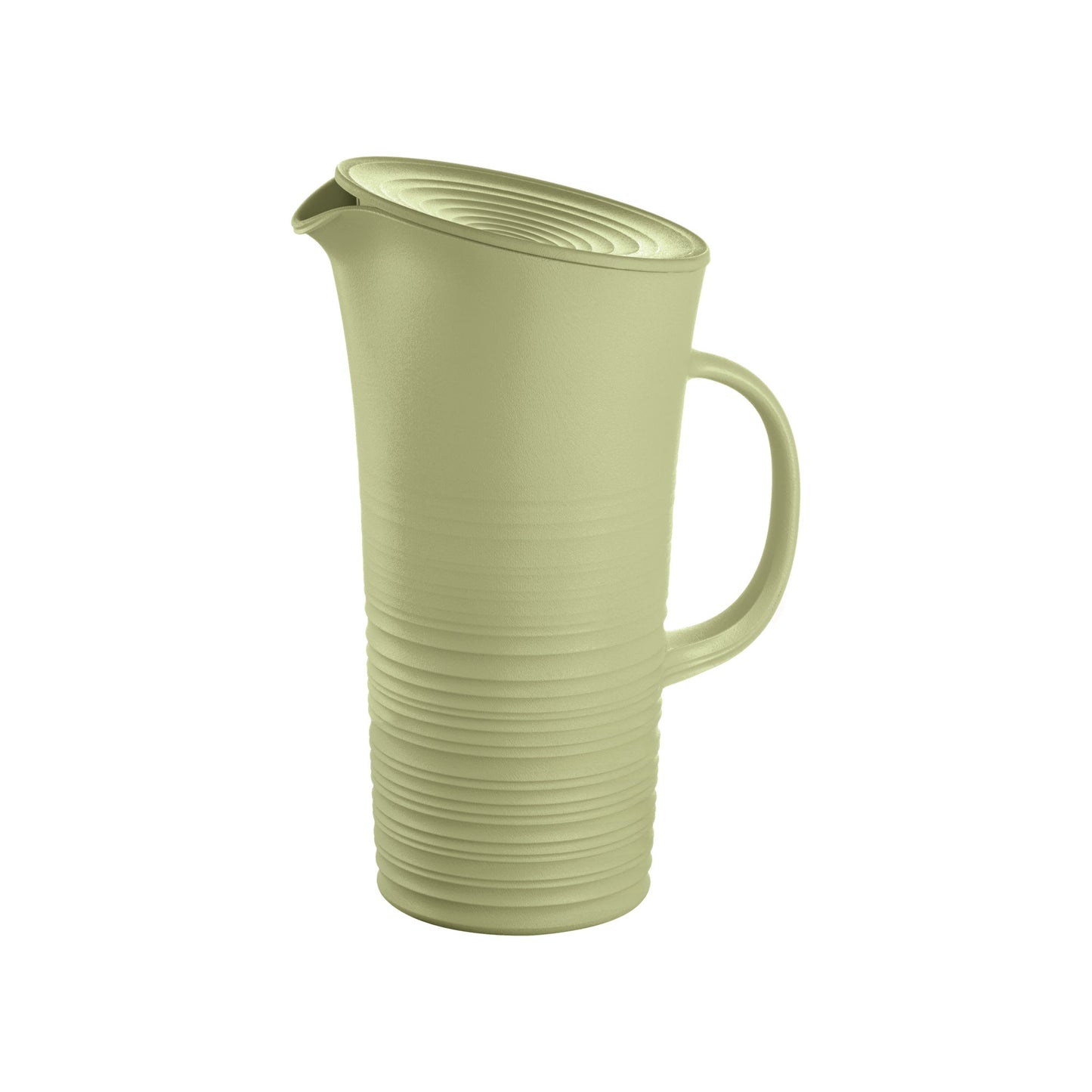 Tierra Pitcher W/Lid Avocado Green Guzzini