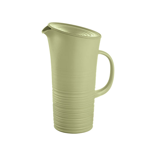 Tierra Pitcher W/Lid Avocado Green Guzzini