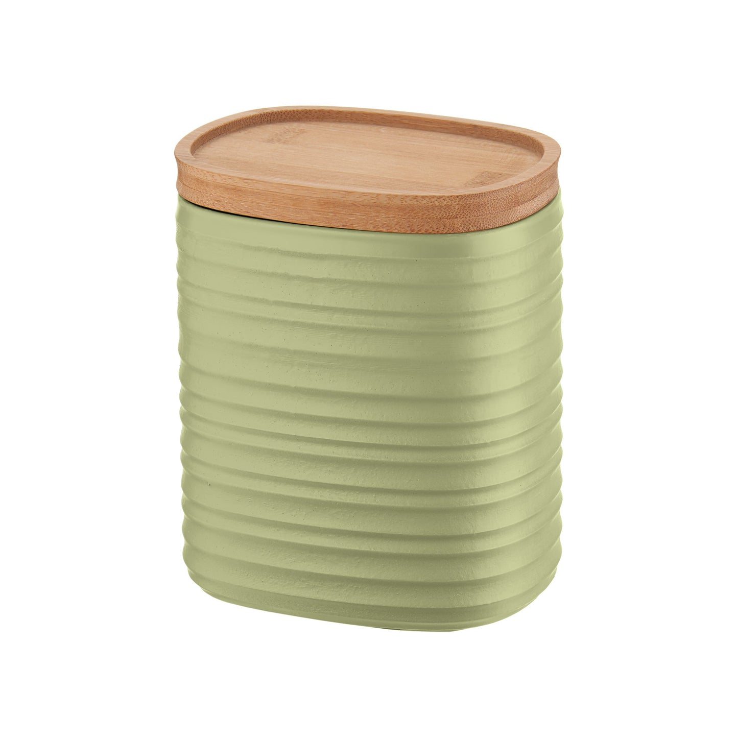 Tierra Storage Jar M Avocado Green Guzzini