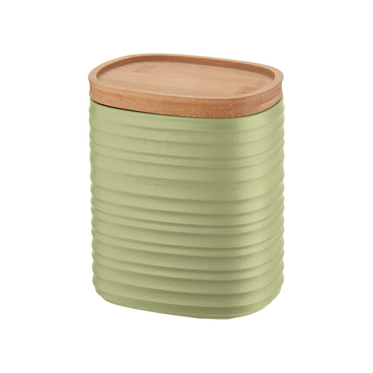 Tierra Storage Jar M Avocado Green Guzzini