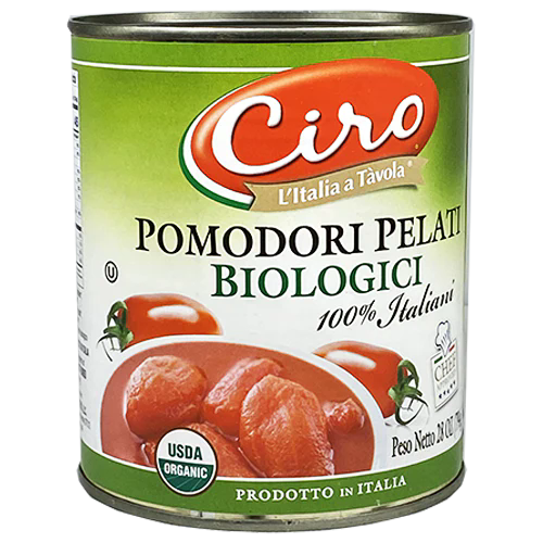 Peeled Tomatoes Organic Ciro 6.6 Lb (3 Kg)