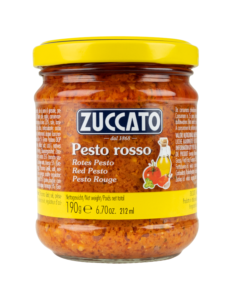 Pesto Rosso Bruschetta Zuccato 6.7 Oz (190 Gr)