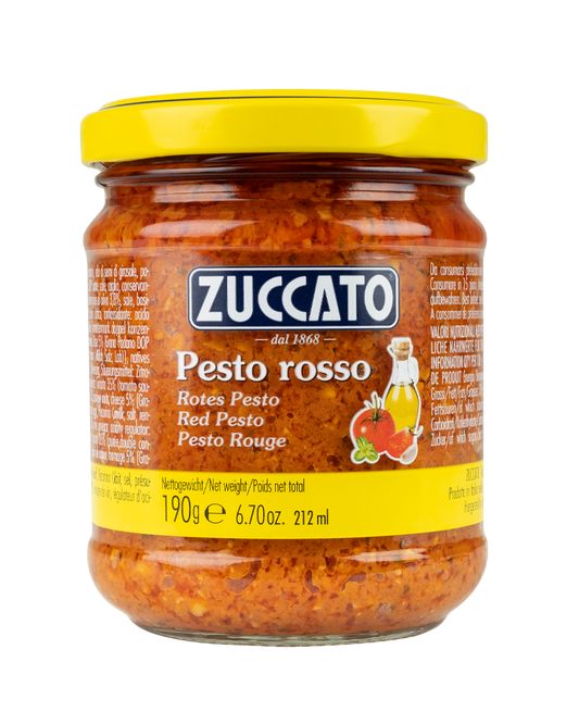 Pesto Rosso Bruschetta Zuccato 6.7 Oz (190 Gr)