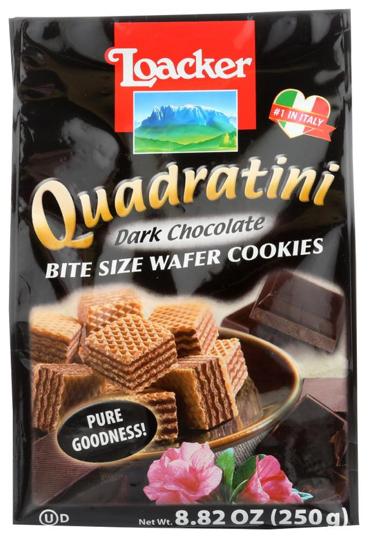 Loacker Quadratini Wafer  Dark Chocolate 8.82 Oz (250 Gr)