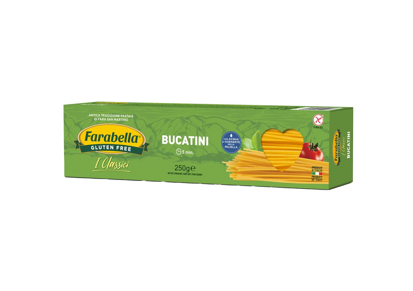 Bucatini Gluten Free Farabella 250 Gr (8.8 Oz)