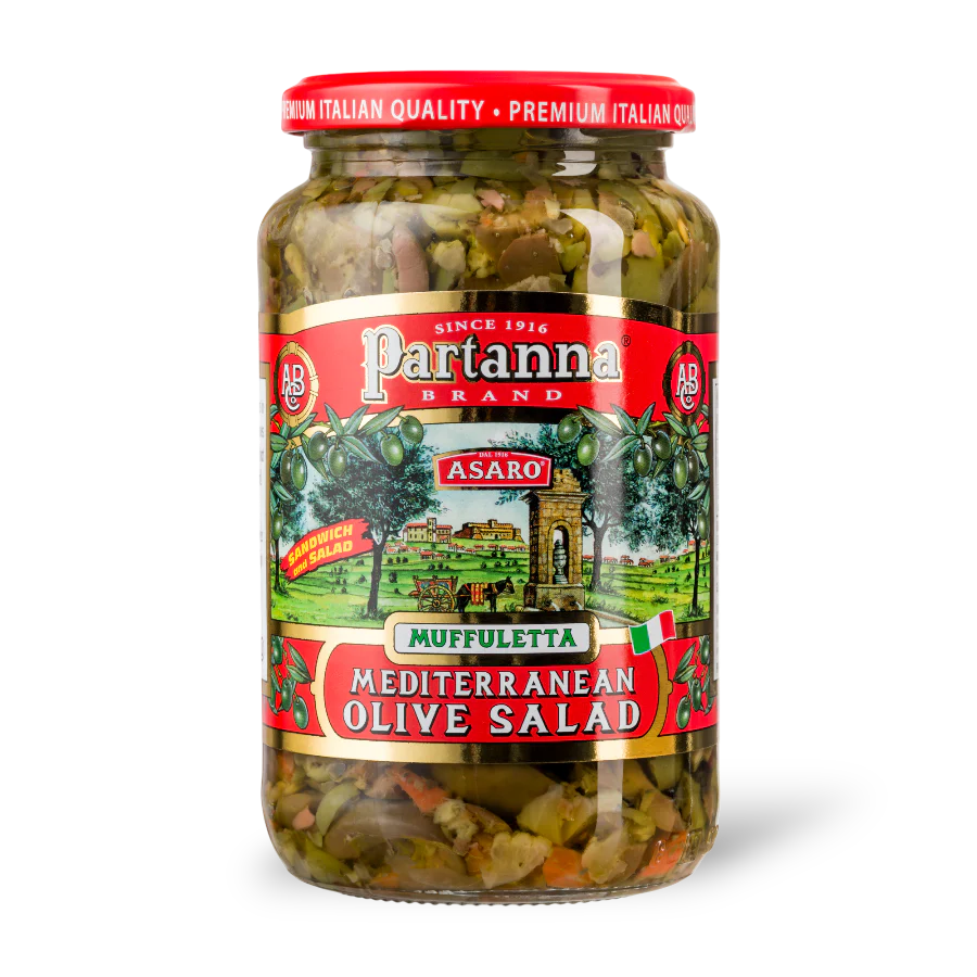 Partanna Muffuletta Mediterranean Olive Salad 19 Oz (550 Gr)