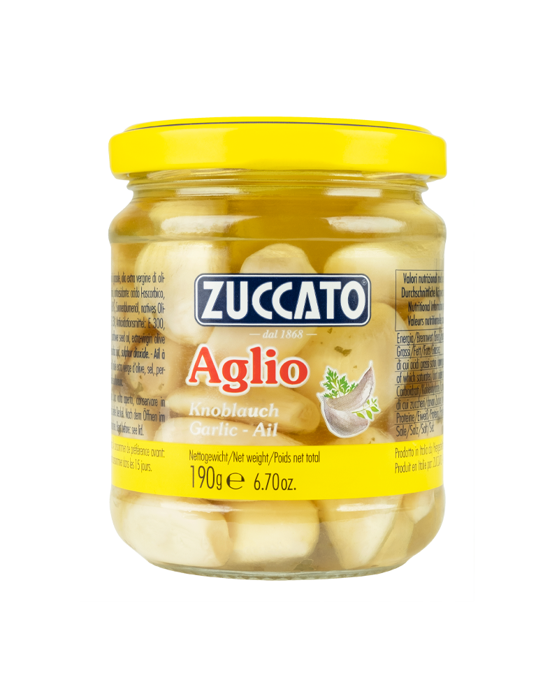 Garlic In Oil Zuccato 6.7 Oz (190 Gr)