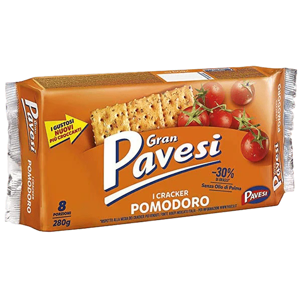 Cracker With Tomatoe Gran Pavesi 9.88 Oz (280 Gr)