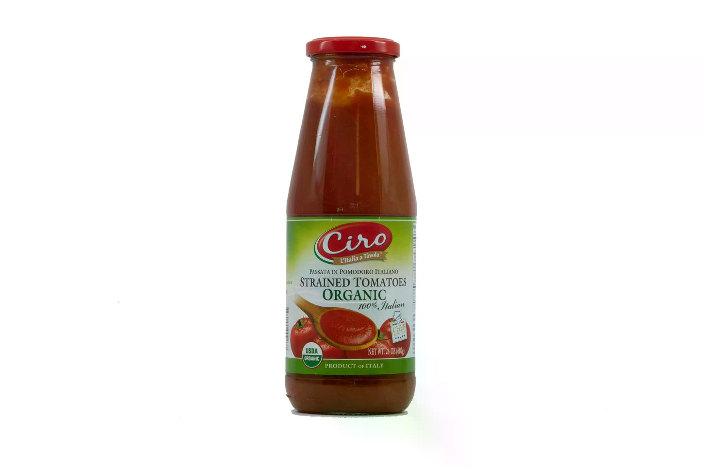 Strained Tomatoes Organic Ciro 24 Oz (680 Gr)