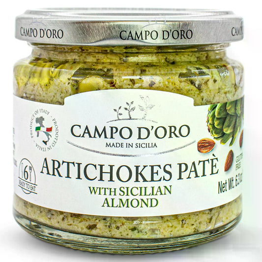 Artichokes Pate With Sicilian Almonds Campo D’Doro  6.3 Oz (180 Gr)