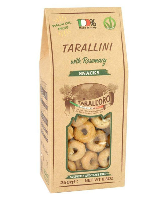 Tarallini With Rosemary Taralloro 8.8 Oz 250 Gr