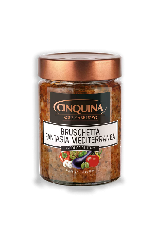 Bruschetta Fantasia Mediterránea Cinquina 9.88 Oz  (280 Gr)