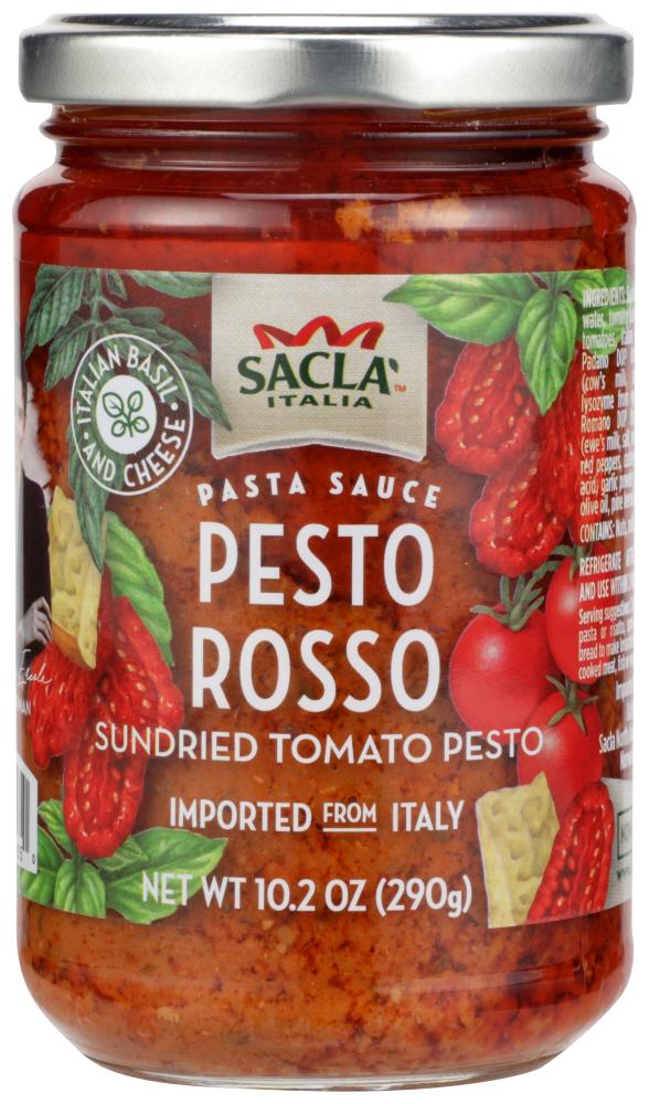 Pesto Rosso Pasta Sauce Sacla  10.2 Oz (290 Gr)