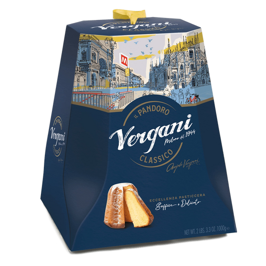 Pandoro Vergani Blue Box 750 Gr (10.4 Oz)