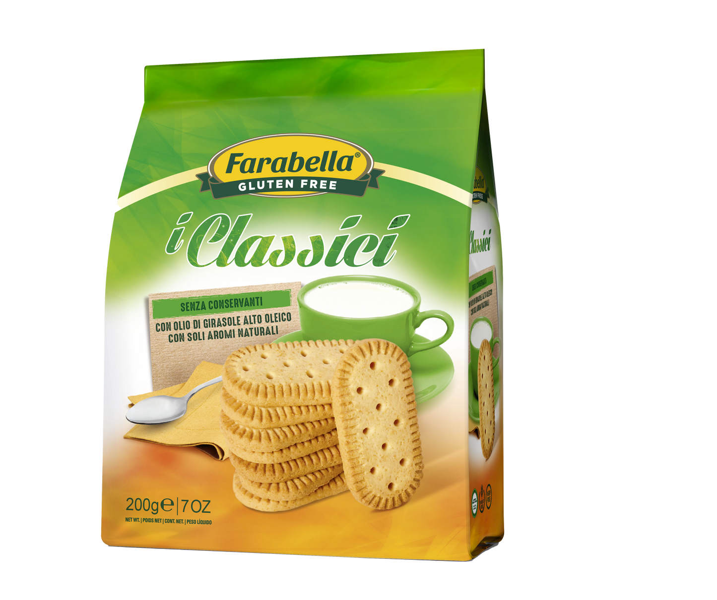 I Classici Gluten Free Cookies Farabella 200 Gr (7 Oz)