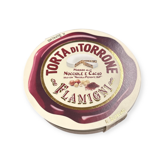 Soft Nougat Hazelnut & Cocoa Flamigni Tin 200 Gr (7.05 Oz)