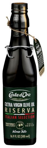 Extra Virgin Olive Oil Riserva 100% Italian Costa D Oro 16.9 Fl Oz (500 Ml)