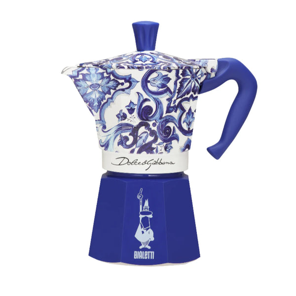 D&G Moka Express 6 Cups Blue – Origini Italian Market