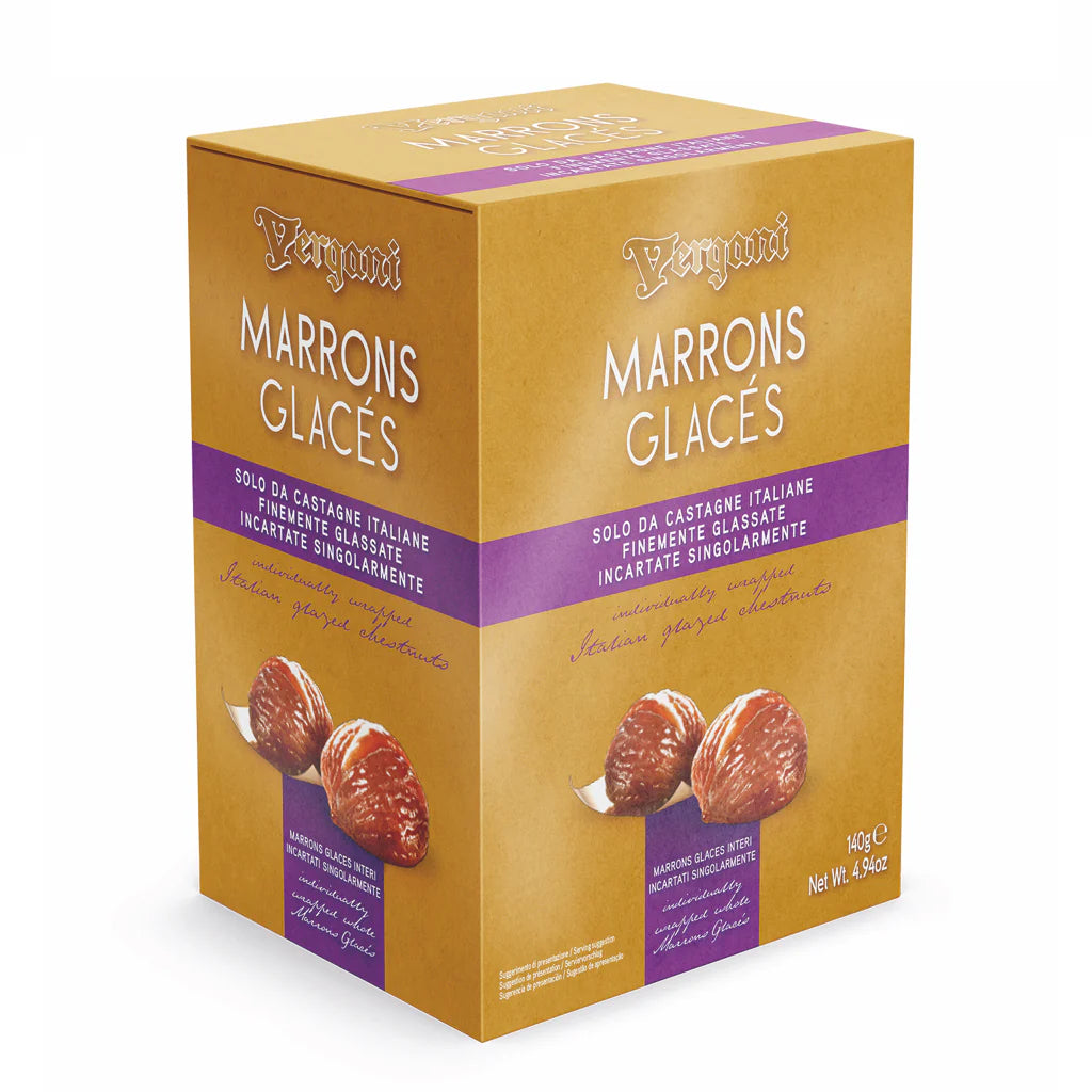 Marrons Glaces Vergani Box 140 Gr (4.94 Oz)
