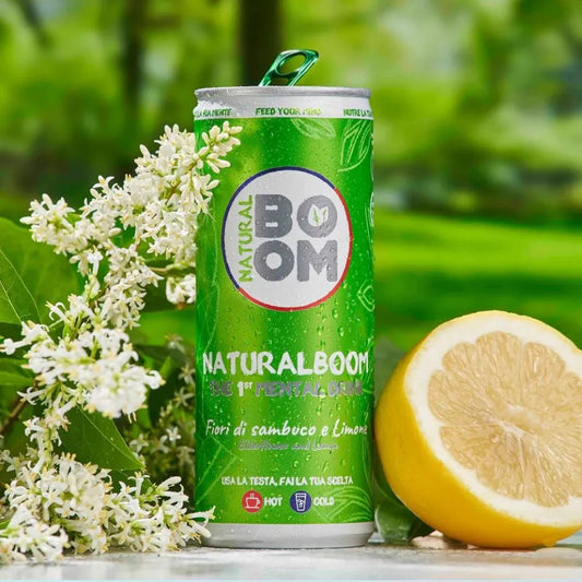 Natural Boom Elderflower & Lemon Can 250 Ml