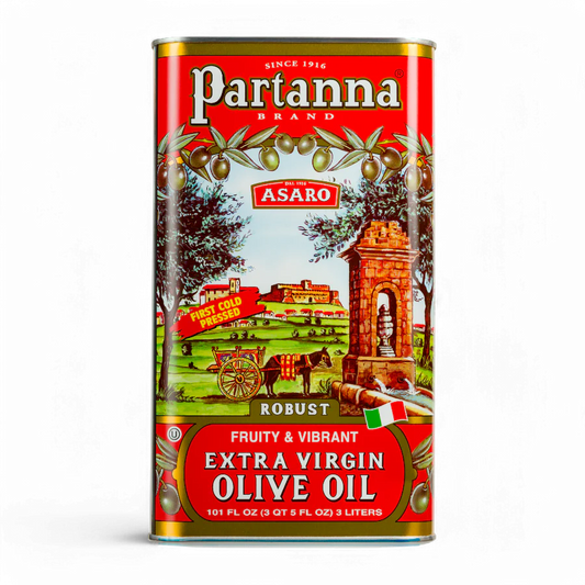 Partanna Robust Extra Virgen Olive Oil Tin 101 Fl Oz (3Lt)