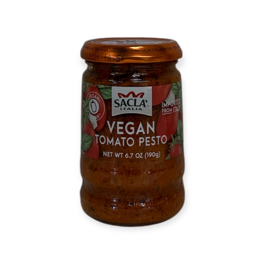 Tomato Pesto Vegan Sauce Sacla 6.7 Oz (190 Gr)