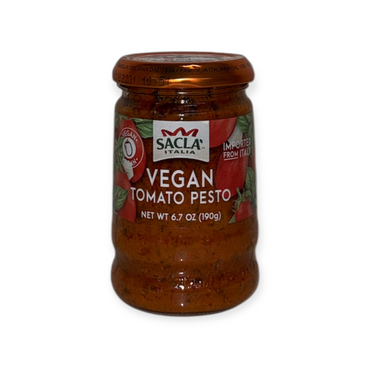 Tomato Pesto Vegan Sauce Sacla 6.7 Oz (190 Gr)