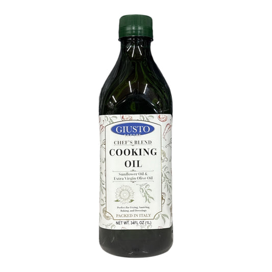 Cooking OIL Sunflower & Evoil Giusto 34 FlOz (1 Lt)